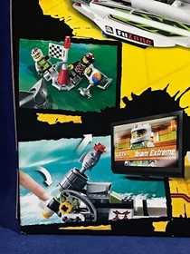 JAGGED JAWS REEF - Lego 8897 - WORLD OF RACERS - 2 Racing Boats SHARK Speedboat