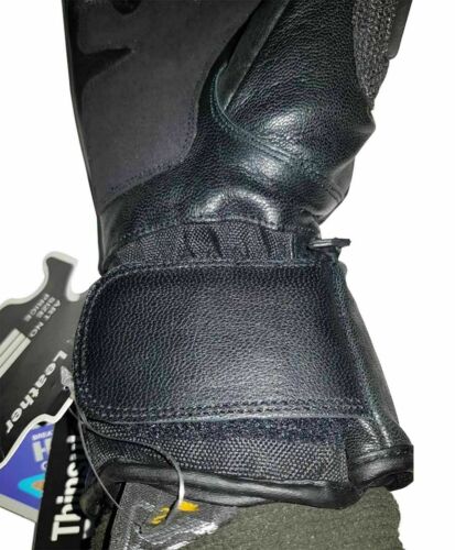 Details about   New 2020 Winter Leather Gloves Thinsulate Thermal Lining Biker Gloves SZ.. 