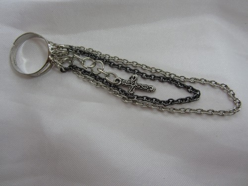 Multi-Chain Cross Ring Size 7 Adjustable