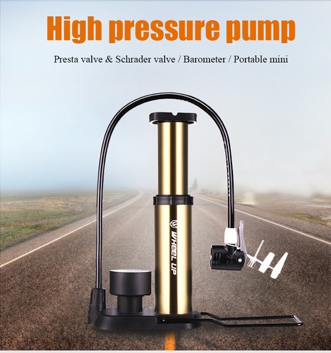 Mini Bike Bicycle Air Pump With Pressuare Gause Foot Pump Schrader Presta Valve