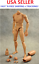 1/6 Narrow Shoulder 12&#034; Figure Male Body Action Figure Head Play B001 US seller