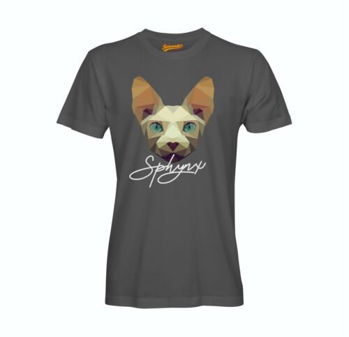 Sphinx crème T-shirt Polygone chat by siviwonder