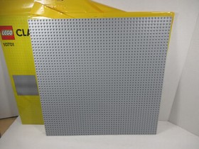 2015 Lego Classic Gray Baseplate 10701 lot 2 new 2 preowned pieces