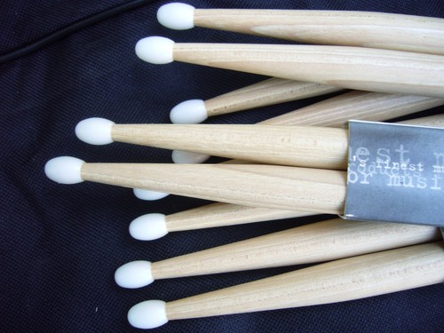 Baguettes de batterie AMERICAN HICKORY stagg SH 5AN olives plastiques