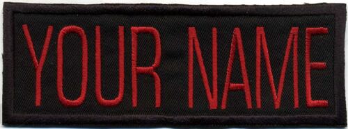 Custom VIDEO style Ghostbusters Name Tag Patch with a Hook backing "YOUR NAME" 