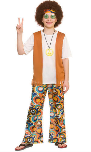 Garçons Cool Hippie Costume Rétro 1960 S Funky 1970 s Groovy kids robe fantaisie enfant