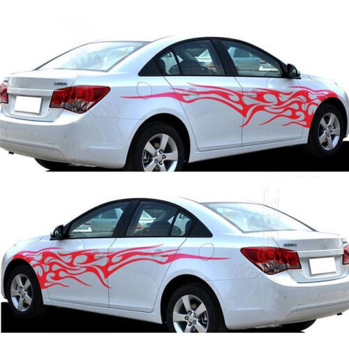 Car SUV Styling Graphics Decals Flame Fire Totem Left Right Side Body Stickers 