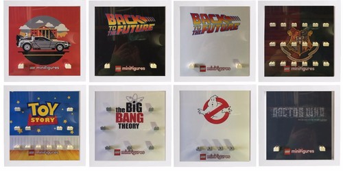 Lego Minifigures Display Case Picture Frame for Back To The Future minifigs