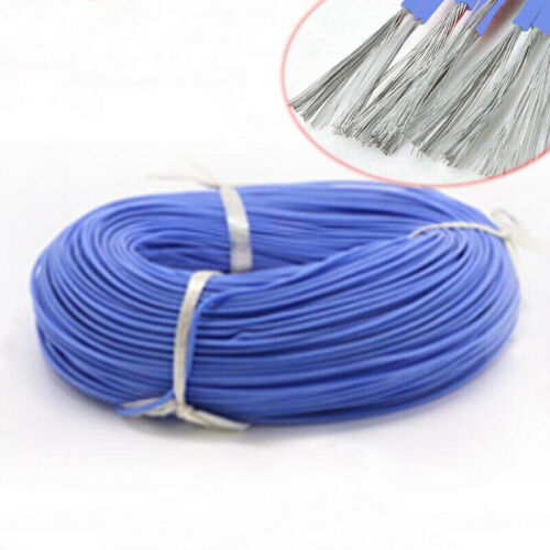 UL3239 Silicone Stranded Cable Wire 14/16/18/20/22/24/26/28/30 AWG 3000 V Bleu 