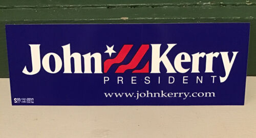JOHN KERRY FOR PRESIDENT 2004 Vintage BUMPER STICKER