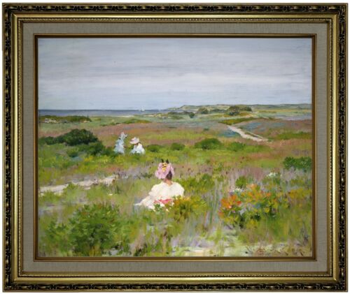 Chase Landscape Shinnecock Long Island 1896 Framed Canvas Print Repro 16x20