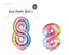 65cm Multi Colour Happy Birthday Age Balloons Foil Number Anniversary GM2781 UK