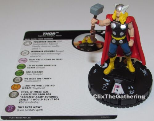 Thor 101 Die Mächtig Thor Marvel Heroclix Starter Figur
