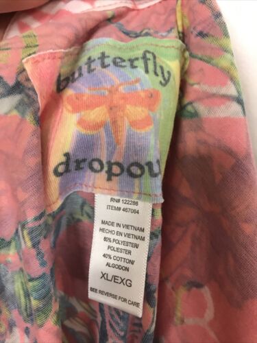 New Butterfly Dropout Womens Colorful SPAGHETTI Sun TANK Top Pink 