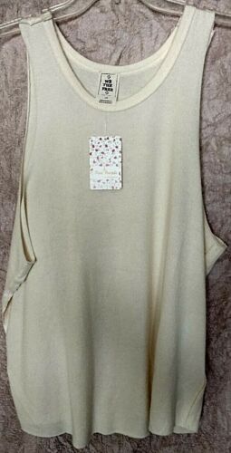 Details about   Free People 74% rayon 26% polyester solid ivory sweater tanks 
