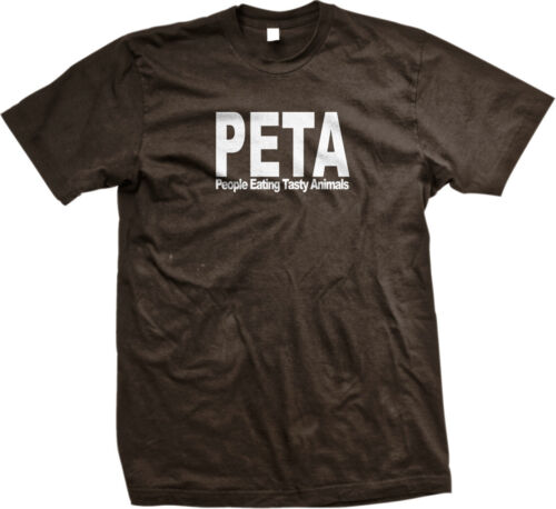 PETA People Eating Tasty Animals Funny Parody Paleo Humor Bacon Mens T-shirt