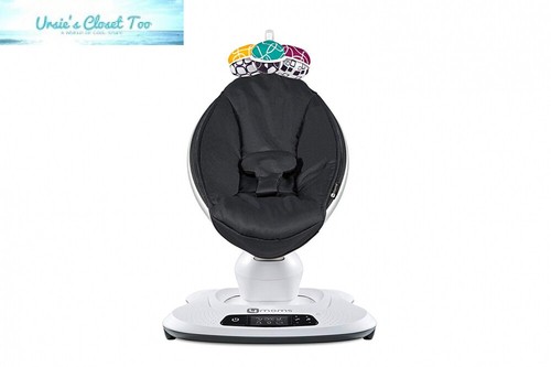 4moms mamaRoo 4 Bluetooth-Enabled high-tech Baby Swing Classic Nylon...