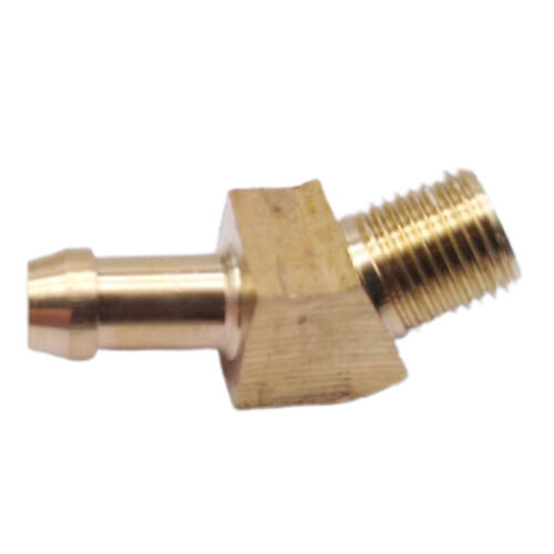 Details about  / 1Ps 45 deg 5//16/" hose barb 1//8/" NPT threaded brass Boost elbow fitting air water