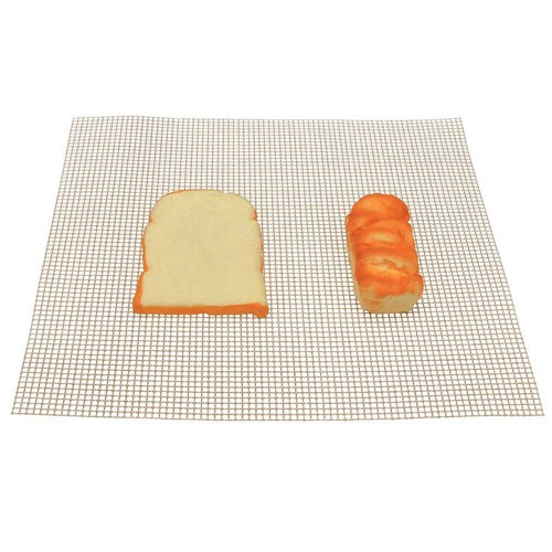 Hitzebeständig BBQ Netz Grill Matte Antihaftend Rösten Kochen Blätter Pad Ein #S