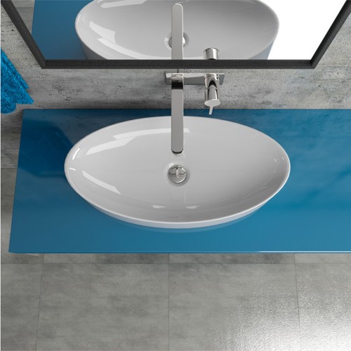 Design Keramik Aufsatzwaschbecken Waschtisch Waschschale Waschbecken KB-P7756B