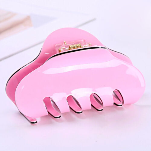 Ponytail Acrylic Clip Crab Hair Claw Snap Barrette Sweet Women Geometric Hairpin 