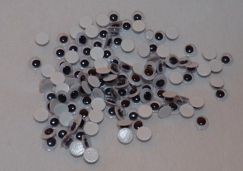 20//50//100//250 PLASTIC WIBBLY WOBBLY GOOGLY EYES 5 //6//10MM # TOY MAKING//CRAFTS