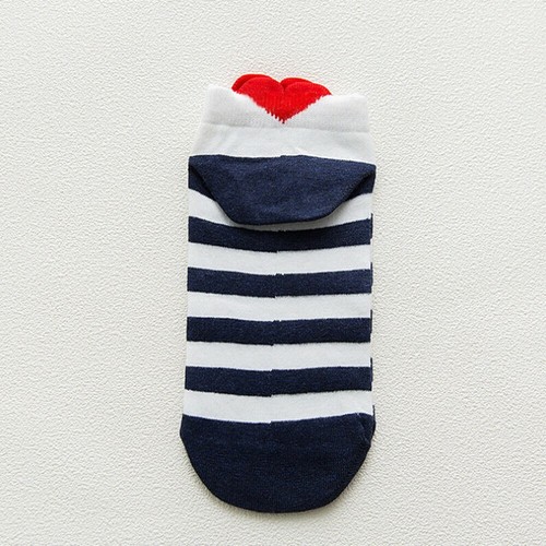 Lovely Women Girls Socks Casual Work Heart-shaped Cotton Soft Love Fashion Socks