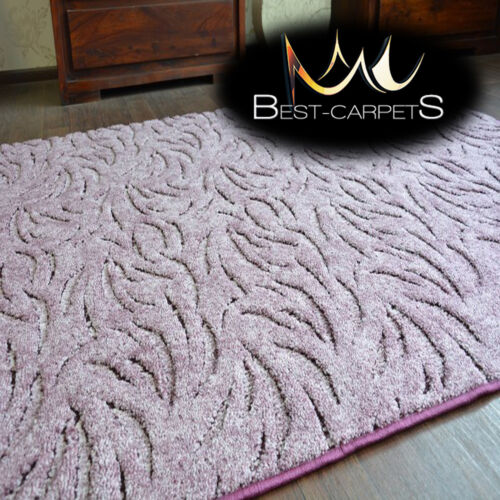 VERY THICK Runner exclusive Rugs IVANO purple 30 SIZES modern carpeting