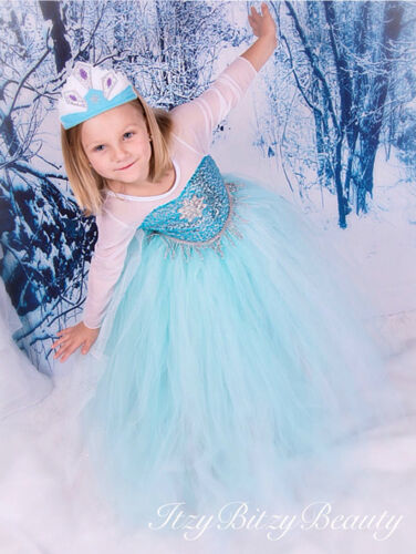 Vestiti Carnevale Elsa 2-10 Y anni Dress up Elsa Costumes 789012-13 Frozen