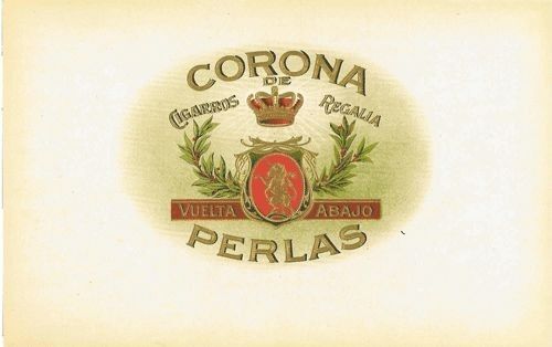 Corona Perlas inner cigar inner label