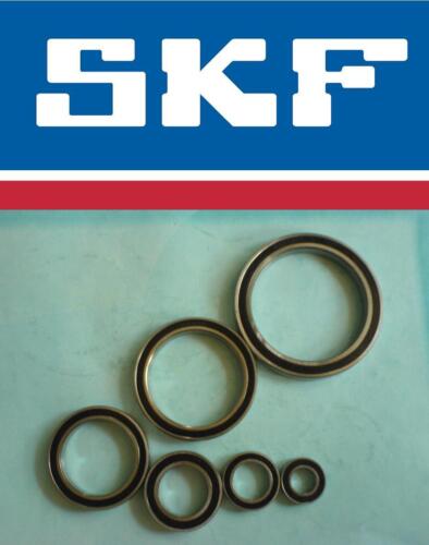 2 Stk SKF Premium Rillenkugellager Kugellager 61802 2RS1 = 6802 2RS  15x24x5 mm 