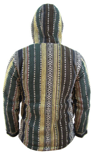 Hippie Gheri Cotton Fleece Lined Winter Jacket Multicoloured Bohemian Hoodie 