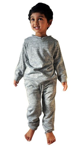 GIRLS KIDS LIGHT WEIGHT PLAIN TEXTURED DOUBLE POCKET LOUNGE TRACK SUIT 2-13 YEAR