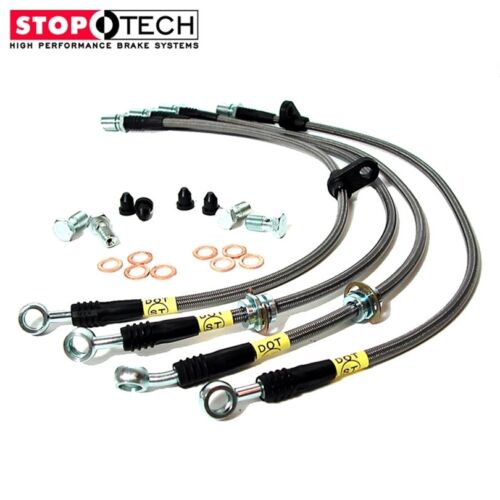 REAR BRAKE LINE KIT FOR 96-04 ACURA RL STOPTECH STAINLESS STEEL BRAIDED FRONT