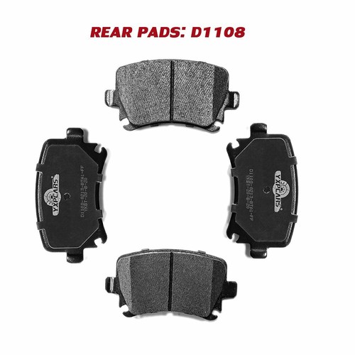 Front /&Rear Ceramic Brake Pads For Audi A3 TT Quattro VW Jetta GTI Passat CC EOS