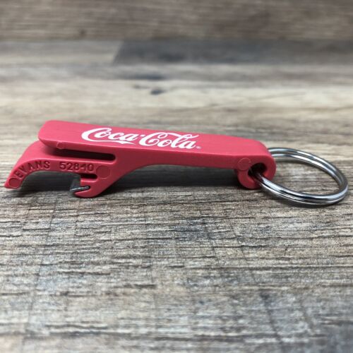 Coca Cola Bottle Opener Coke Keychain Red White