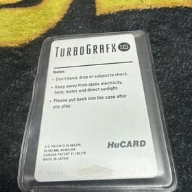 TurboGrafx-16 HuCard World Court Tennis HuCard Only Tested Working W/Sleeve