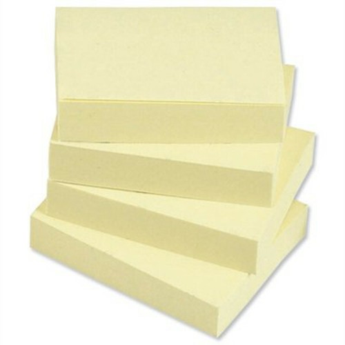 FOGLIETTI ADESIVI 38X51mm COLORE GIALLO CONFEZIONE DA 12 PEZZI