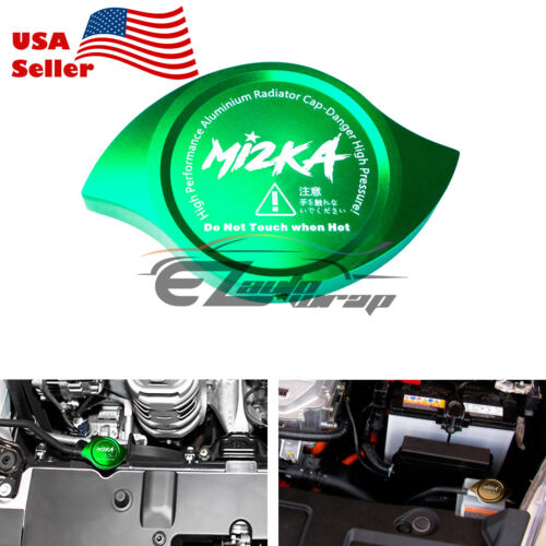 Green Billet Aluminum Radiator Protector Pressure Cap Cover Car High Performance