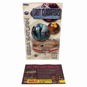 Last Gladiators Digital Pinball (Sega Saturn, 1995) Complete w/ Manual Tested