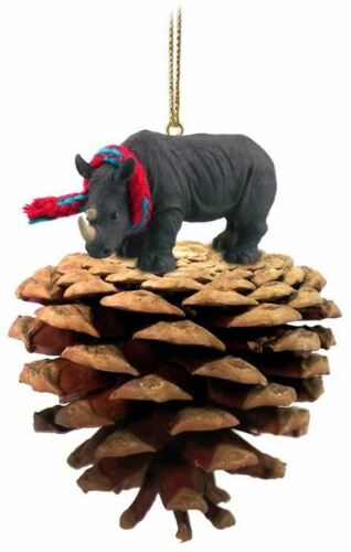 Rhinoceros Pinecone Ornament