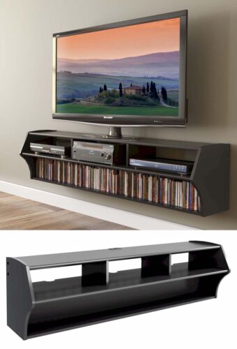 58&#034; Altus Floating Wall Mounted Console LCD/LED TV Stand w/AV Shelves NEW