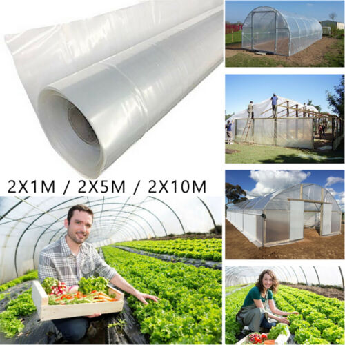 Greenhouse Clear Plastic Tough Film  Plant Cover UV Resistant VARIOUS LENGT