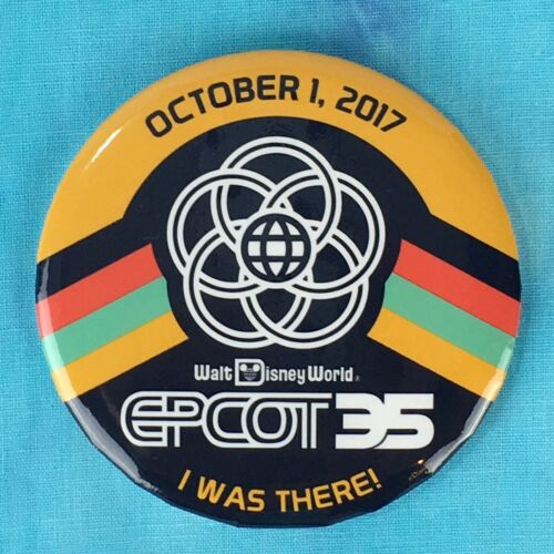 Disney World Epcot 35th Anniversary Button Limited Edition October 1 2017