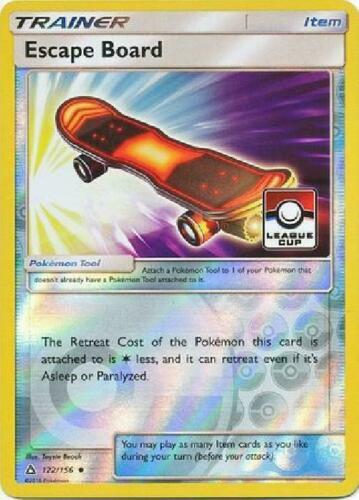 Pokemon TRAINER ESCAPE BOARD 122//156 REVERSE HOLO NM CARD PROMO LEAGUE