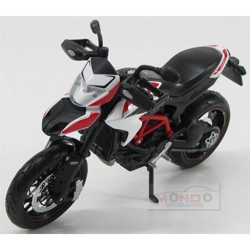 Ducati Hypermotard 1100S 2013 White Red Maisto 1:12 MI13015WR