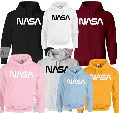 La NASA a inspiré l/'espace astronaute Imprimé Geek Nerd Tendance Sweats à Capuche 7 Couleurs 5 Tailles