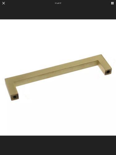 Pack GlideRite 9 1/4 in Center Solid Square Bar Cabinet Pull 5 Satin Gold 