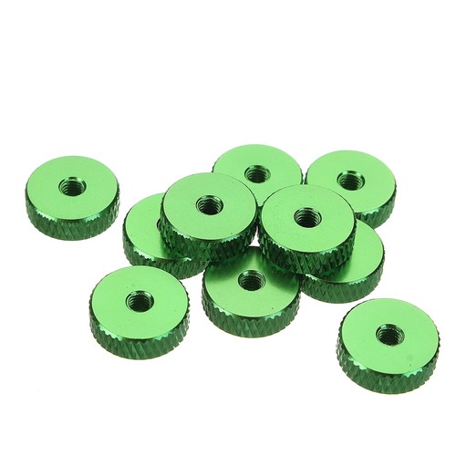Suleve M3AN11 10Pcs M3 Manual Knurled Thumb Screw Nut Spacer Flat Washer