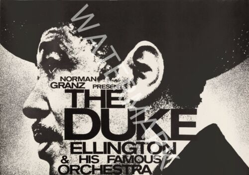1967 Vintage Music Poster Duke Ellington German Tour